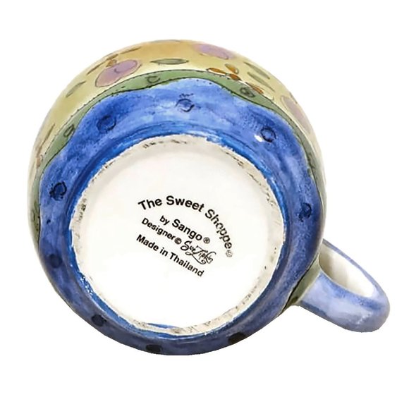 Vintage Sango Sweet Shoppe China Ceramic Creamer, Circa 2000. Floral, Geomertric - Picture 5 of 5